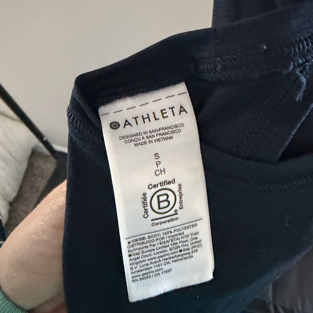 Athleta Grid Knit Tank (Navy) - Size Small - Picture 5 of 6